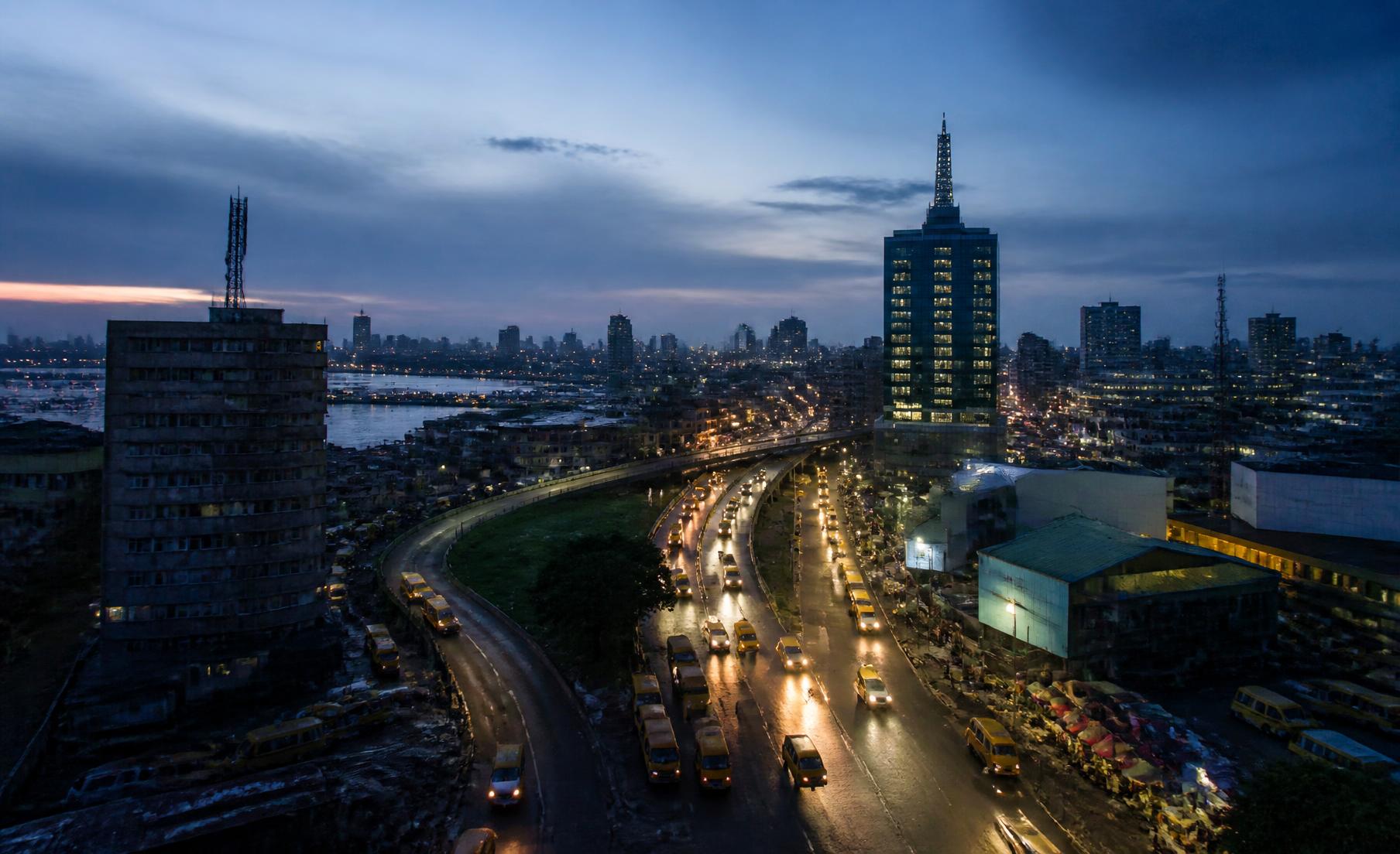 Lagos at blue hour